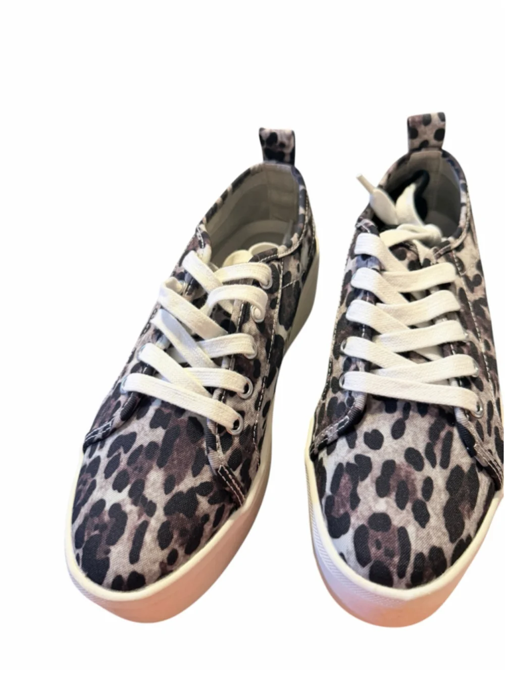 Women's AQUA Leopard Print Platform Sneakers